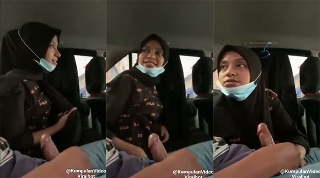 Bokep Indo Cewek Berhijab Menikmati Ngentot di Mobil